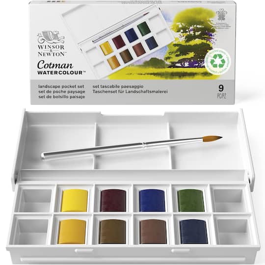 Winsor & Newton® Cotman® Watercolor Landscape Pocket Set